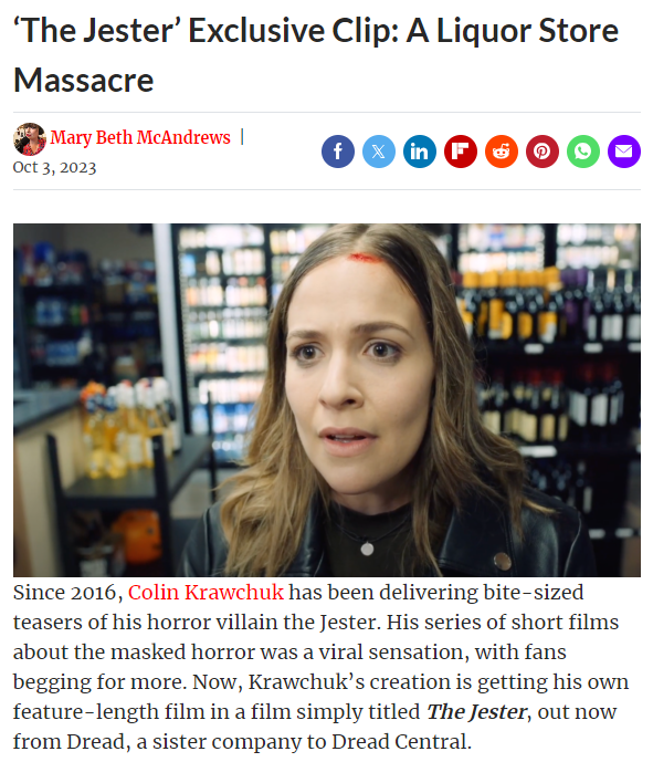 ‘The Jester’ Exclusive Clip: A Liquor Store Massacre